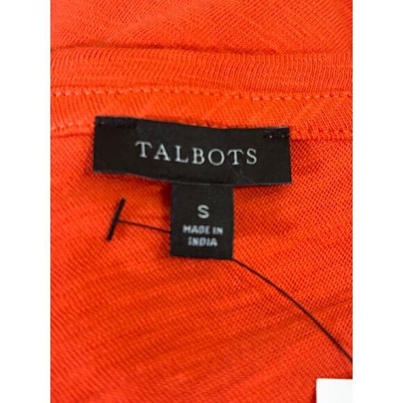 Talbots orange knit dress, small, NWT, bright, office, casual, simple, timeless - Picture 3 of 5